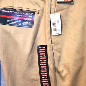 Roundtree & Yorke, khaki pants, 34Wx32L
